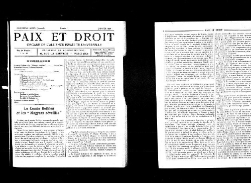 Paix et Droit.  (01/01/1924)